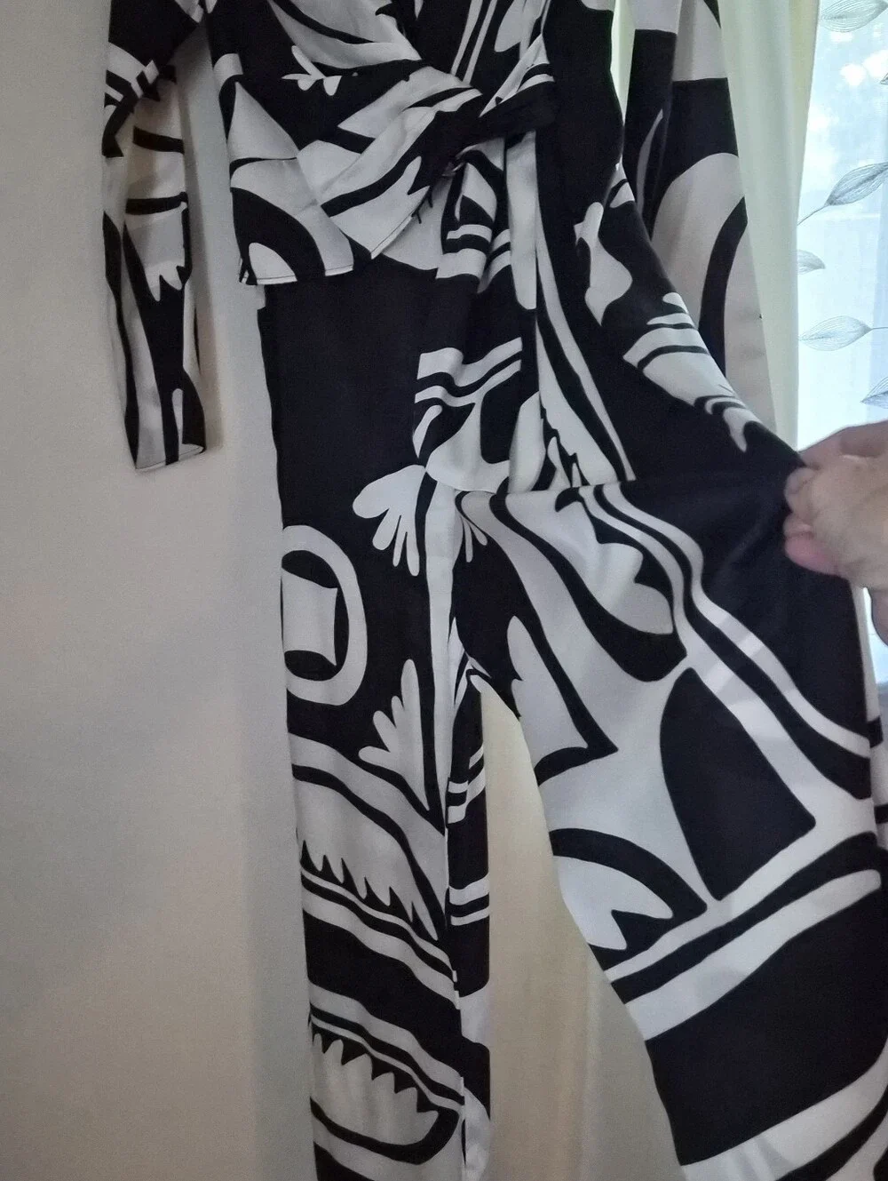 Black & White Wide Leg Jumpsuit